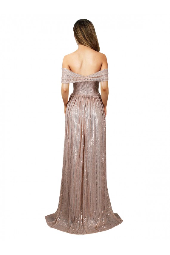 Sleeveless Champagne A-Line Scoop Neck Formal Evening Dress