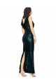 Sleeveless Dark Green Mermaid V-Neck Evening Dress