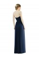 Sleeveless Dark Navy A-Line Sweetheart Formal Evening Dress