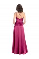 Sleeveless Fuchsia Open Back A-Line One Shoulder Formal Evening Dress