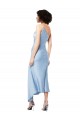 Sleeveless Light Sky Blue A-Line One Shoulder Formal Evening Dress