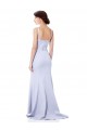 Sleeveless Light Sky Blue Mermaid Spaghetti Straps Evening Dress