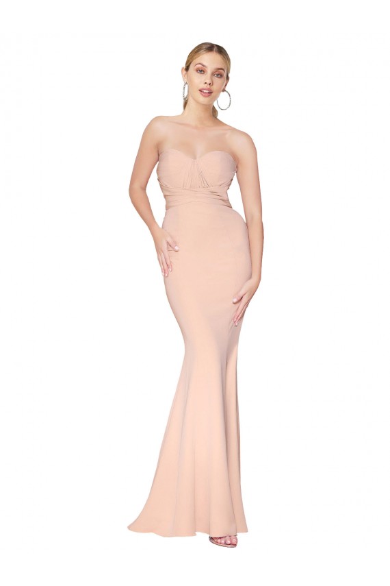 Sleeveless Nude Mermaid Sweetheart Formal Dress