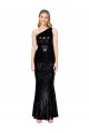 Sleeveless Black Mermaid One Shoulder Formal Evening Dress