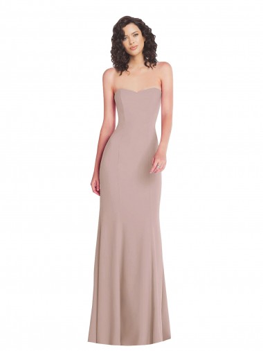 Sleeveless Dusty Pink Mermaid Sweetheart Formal Dress UK Factory