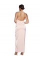 Sleeveless Pink Low Back A-Line One Shoulder Semi Formal Evening Dress