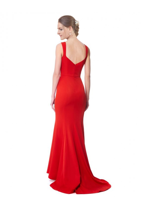 Sleeveless Red Mermaid Sweetheart Formal Evening Dress