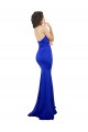 Sleeveless Royal Blue Low Back Mermaid Sweetheart Formal Evening Dress